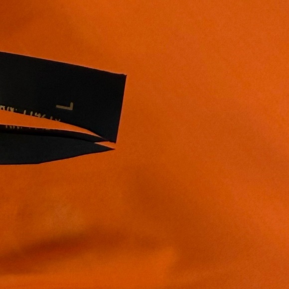 VIX Paula Hermanny Bikini Top Womens Size Large Orange Ribbed One Strap - Picture 6 of 9